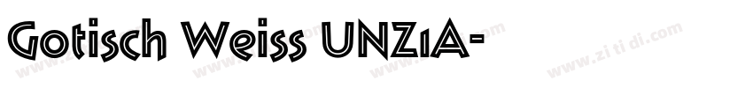 Gotisch Weiss UNZ1A字体转换